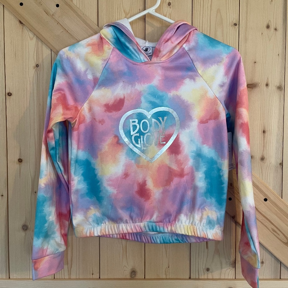 Body Glove Girls Active Tie Dye Hoodie Sweatshirt NWT Size 12